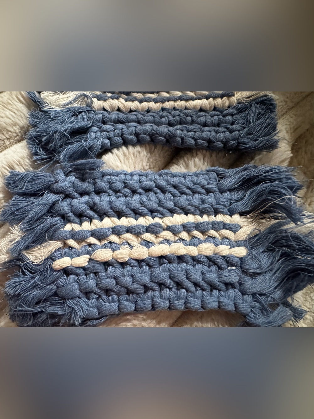 Handmade Macrame Coasters - Picture 3 of 3